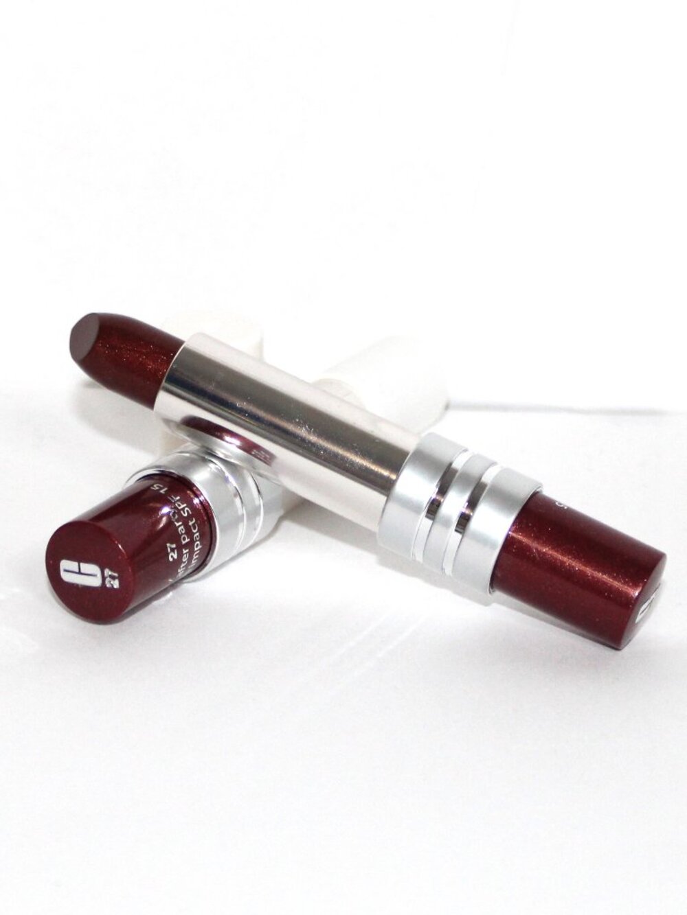 CLINIQUE LIPSTICK HIGH IMPACT SPF 15 "27 AFTER PARTY" LOT OF 2
